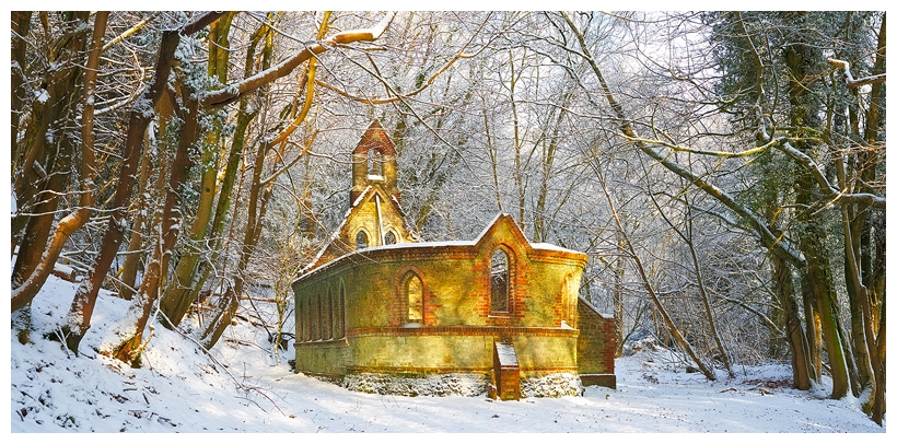 slides/Bedham Chapel in Snow.jpg bedham chapel.church,school,woodland,trees,snow,winter,sunlight,disused Bedham Chapel in Snow
